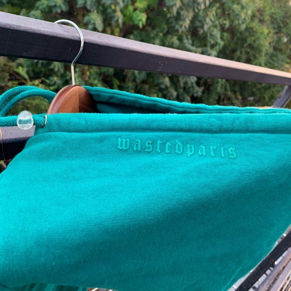 Wasted Paris Green Cropped Sweatshirt - Picture 4 of 6